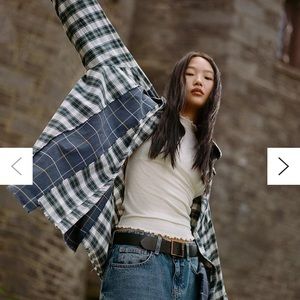 BDG spliced dad button down shirt. Urban outfitters size XS